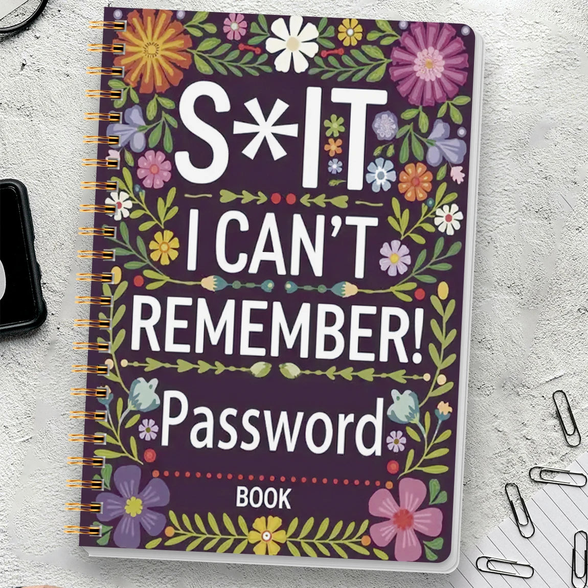 A5 Password Book,Internet Account and Website Login Organizer,Notes Section, Perfect Password Journal for Managing Cybersecurity